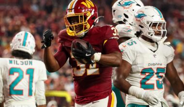 Miami Dolphins claim former Washington Commanders RB off waivers
