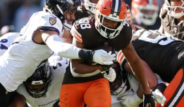 Browns offense still needs a spark, but these two players stepped up against Ravens