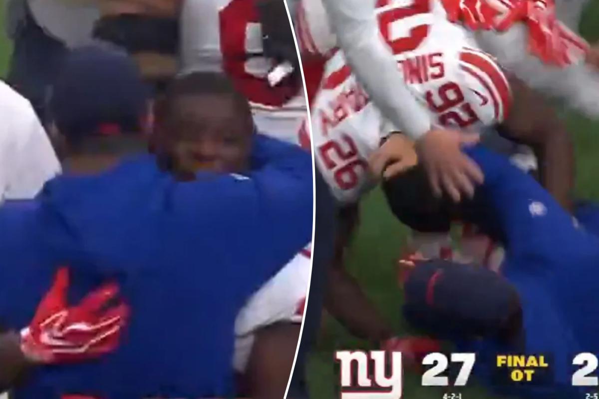 Giants' John Harbaugh declares himself 'day-to-day' after Devin Singletary tackle