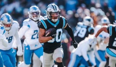 Once again, Panthers hoping to get the run game going against the Lions