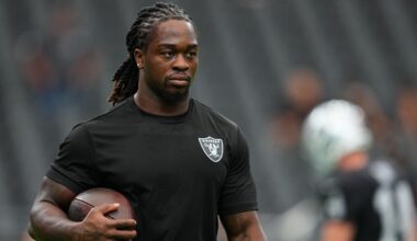 Raiders RB Ashton Jeanty (ankle/foot) questionable vs. Pats