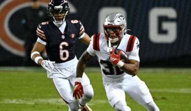 Patriots running game fails to deliver against Bears