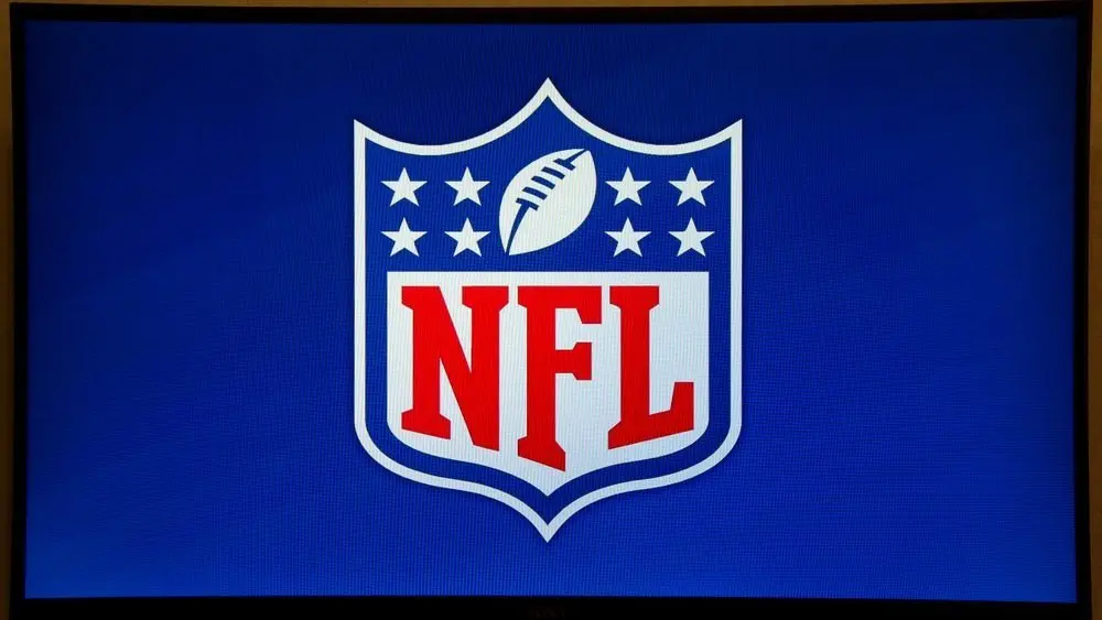 Logo National Football League (NFL) on Sony TV.