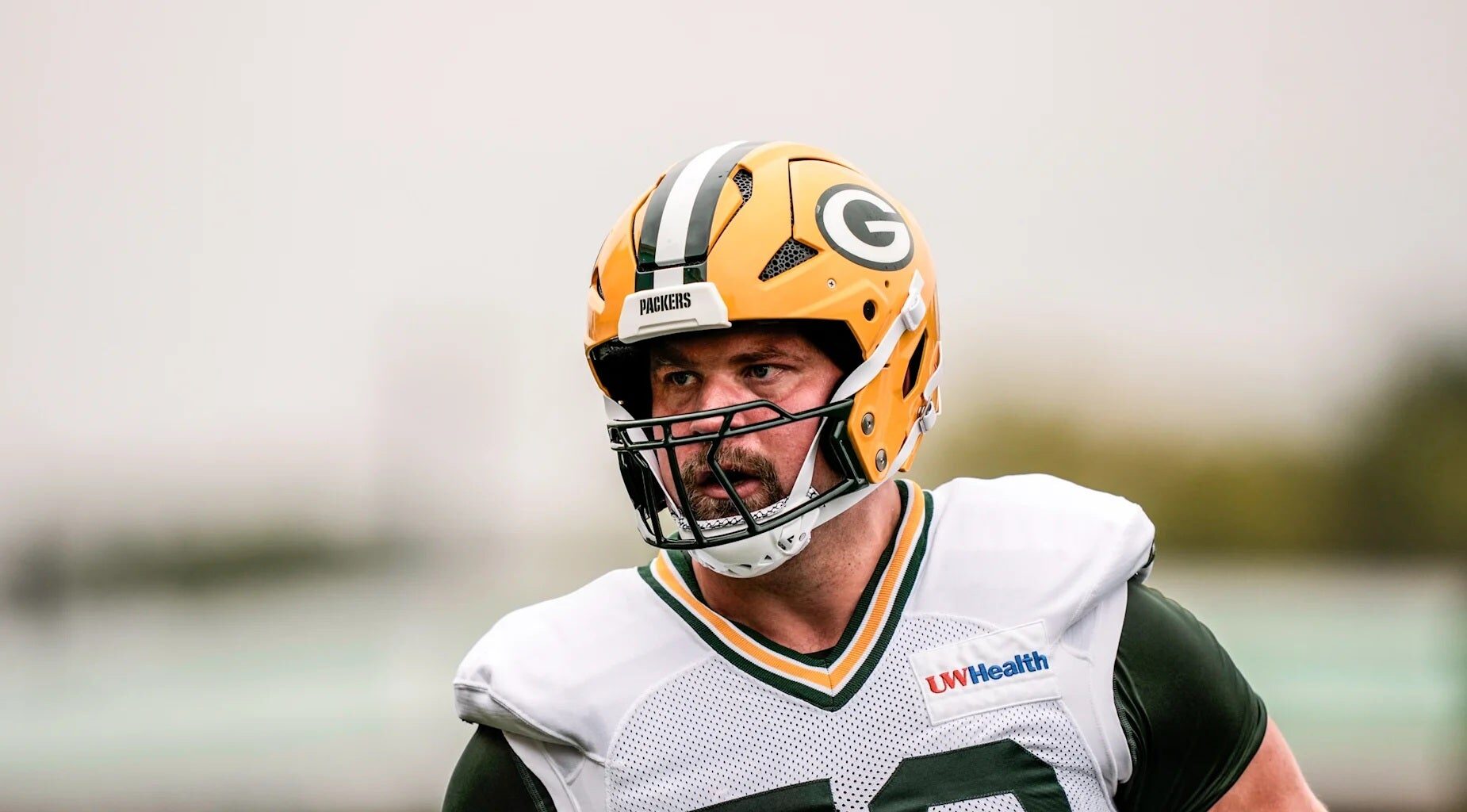 Kevin Zeitler practiced with the Packers for the first time.