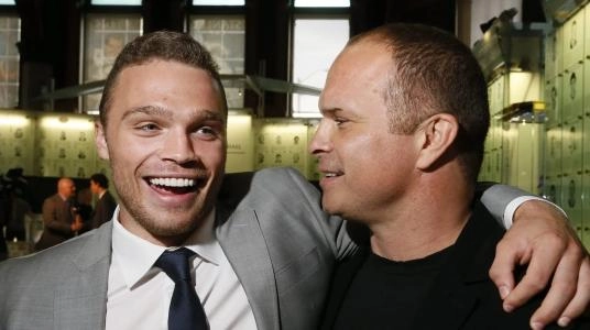 Max Domi and his father, well-known and beloved former Toronto Maple Leafs player Tie Domi