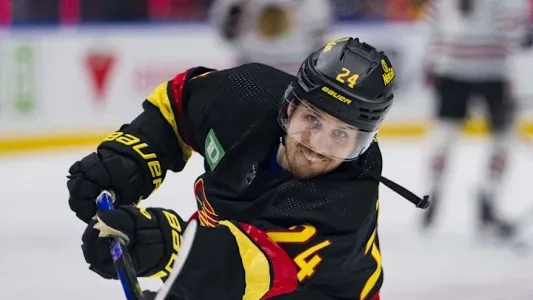 Vancouver Canucks forward Pius Suter Vancouver Canucks forward Pius Suter