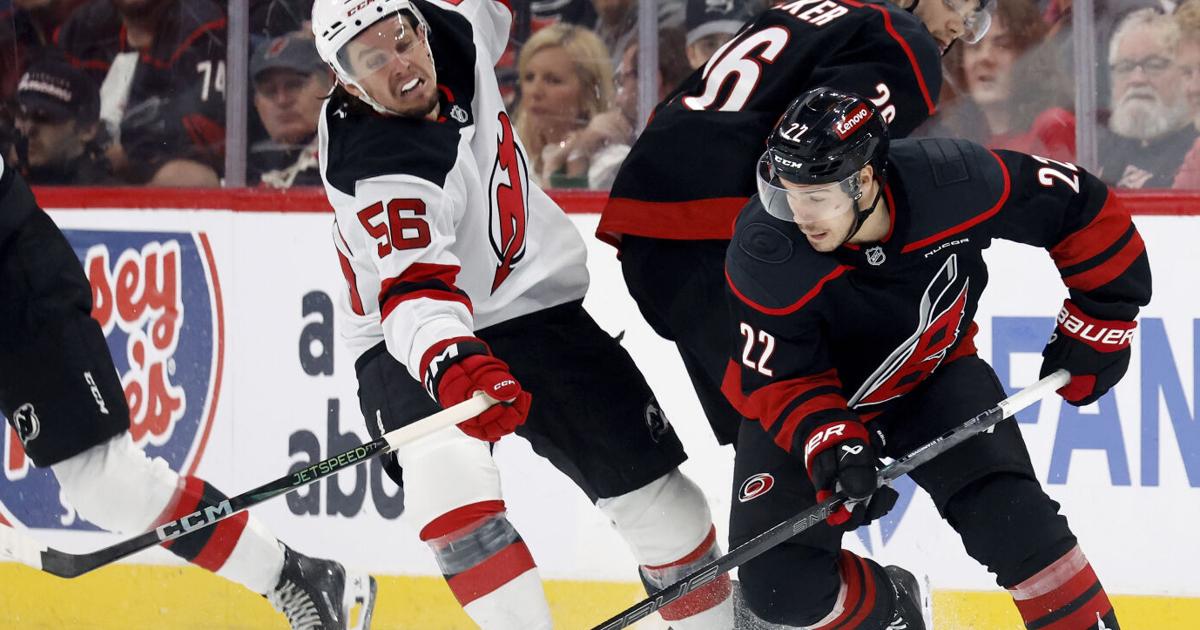 Aho's blast pushes Hurricanes past Devils 5-4 in double OT to advance in Stanley Cup Playoffs | NHL