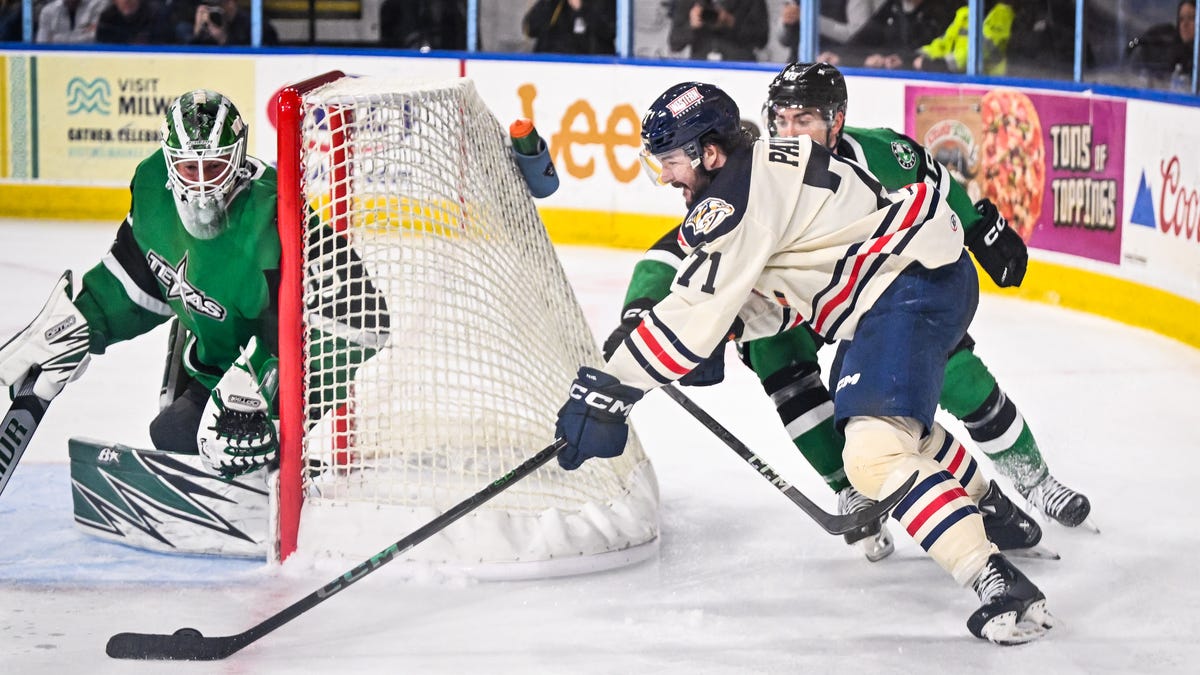 Milwaukee Admirals' Ondrej Pavel in AHL playoffs after college, trade