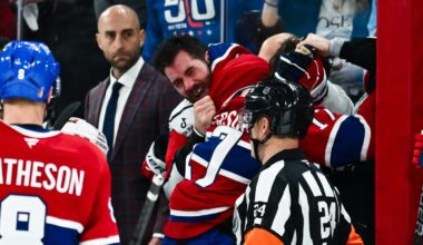 Tom Wilson, Josh Anderson fight on bench as Capitals, Canadiens brawl