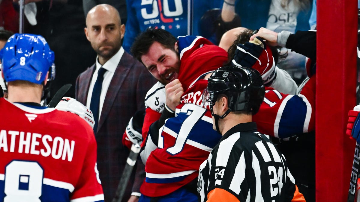 Tom Wilson, Josh Anderson fight on bench as Capitals, Canadiens brawl