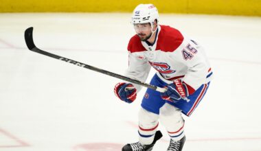 Canadiens' Carrier leaves Game 4 after hit from Capitals' Wilson