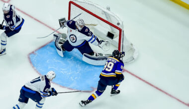 Projected Lineups for the Jets vs Blues - 4/27/25 - The Hockey Writers - Projected Lineups