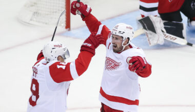 Dylan Larkin Andrew Copp Detroit Red Wings