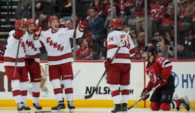 Andrei Svechnikov scores 3 goals, Hurricanes dump Devils 5-2 to lead series 3-1