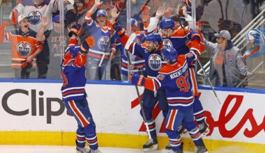 Oilers stun the Kings in comeback win, Evan Bouchard with two goals, and heading to L.A. to steal Game 5 - Oilers Nation