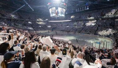 Why are some NHL playoff games being called from an off-site broadcast studio?