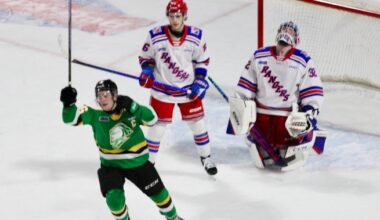 4-goal 1st period leads London Knights to Game 1 win in Western Conference Championship - London
