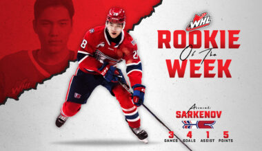 2025 NHL Draft-eligible forward Sarkenov named WHL Rookie of the Week