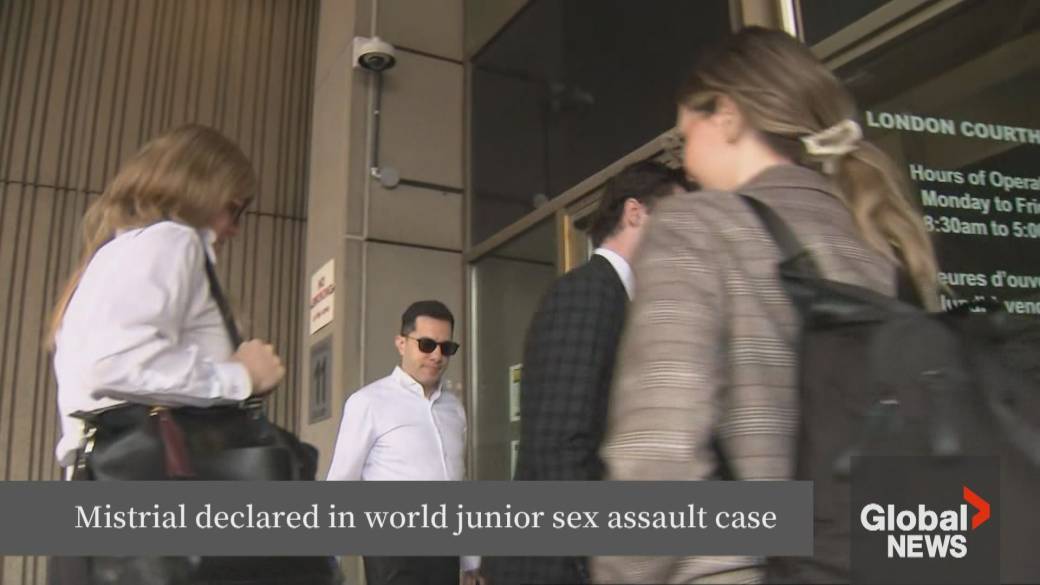 Click to play video: 'Mistrial declared in world junior sex assault case'