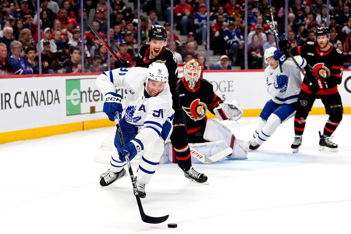 Leafs beat Senators in OT for second-straight game to take 3-0 series lead