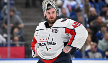 Capitals' Aliaksei Protas, Logan Thompson To Be Game-Time Decisions