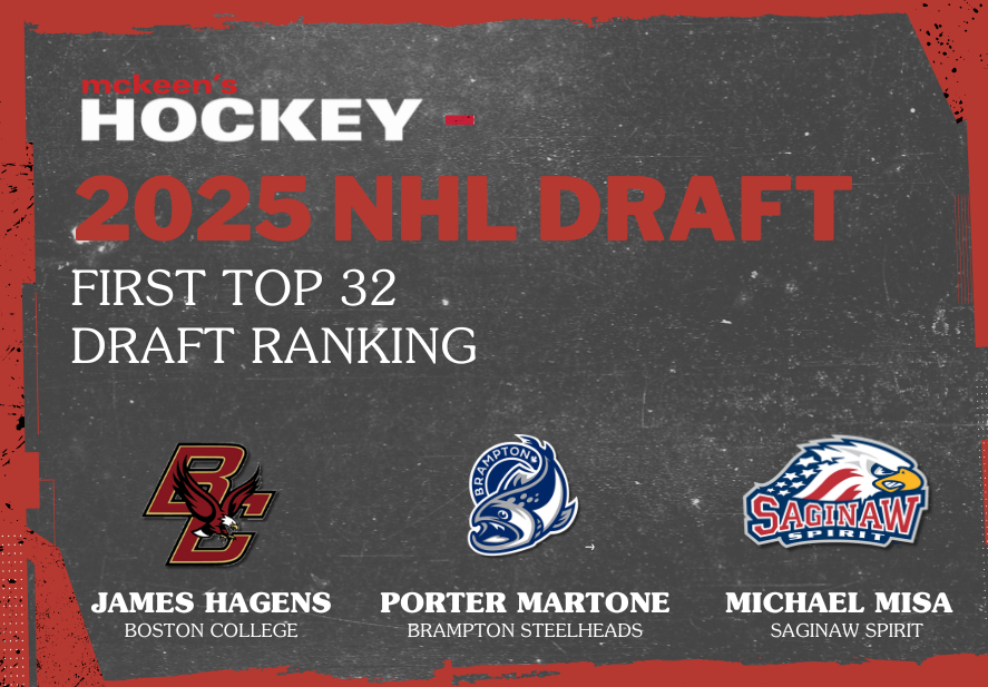 2025 NHL DRAFT: FIRST TOP 32 DRAFT RANKING