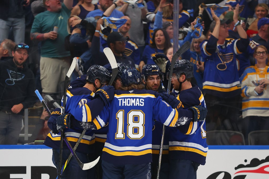 The St. Louis Blues scored 12 goals in Games 3 and 4.