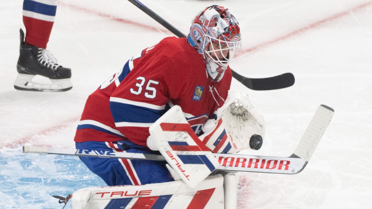 Canadiens goaltender Sam Montembeault still being evaluated