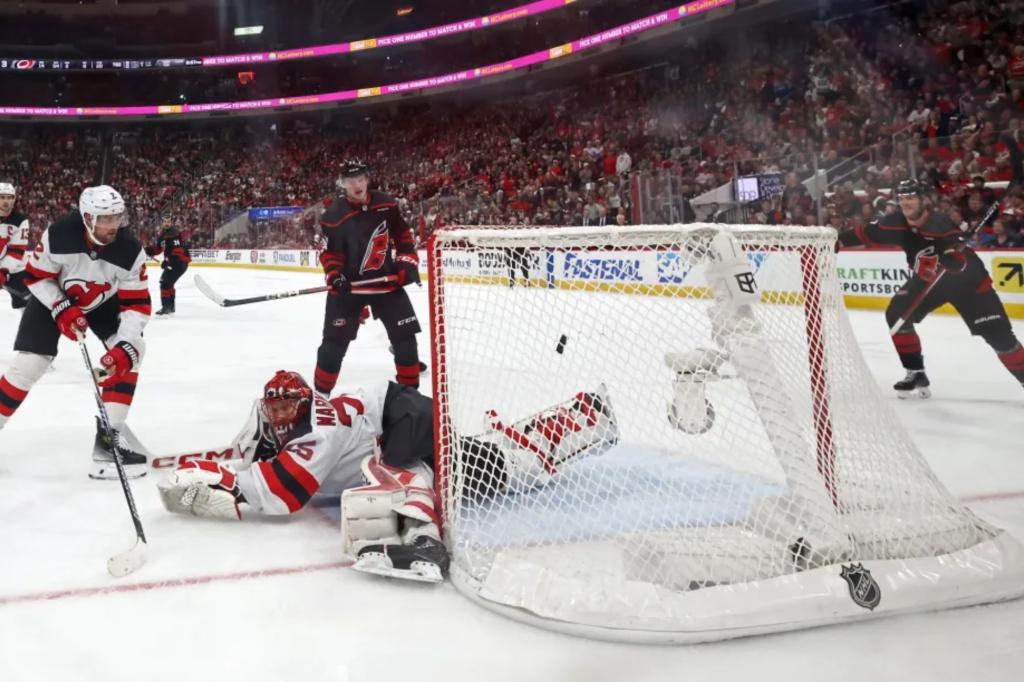 Devils' season ends in crushing fashion with 2OT loss to Hurricanes
