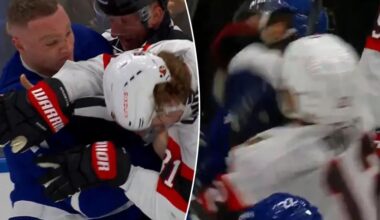 Maple Leafs vs. Senators NHL playoff opener ends with multiple fights