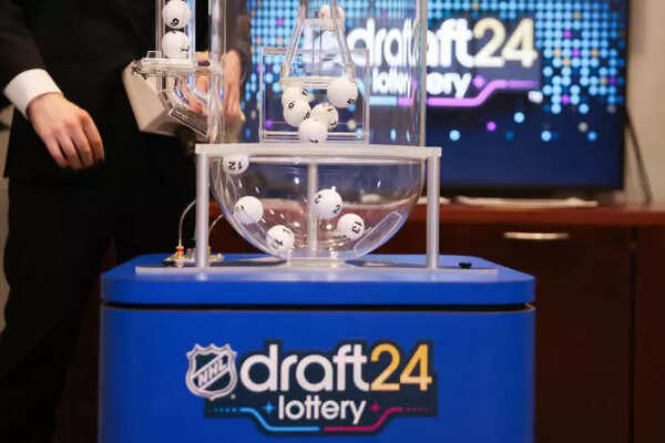 The lottery balls take flight during the 2024 NHL Draft Lottery at NHL Network Studio (Credit: Getty Image) The lottery balls take flight during the 2024 NHL Draft Lottery at NHL Network Studio