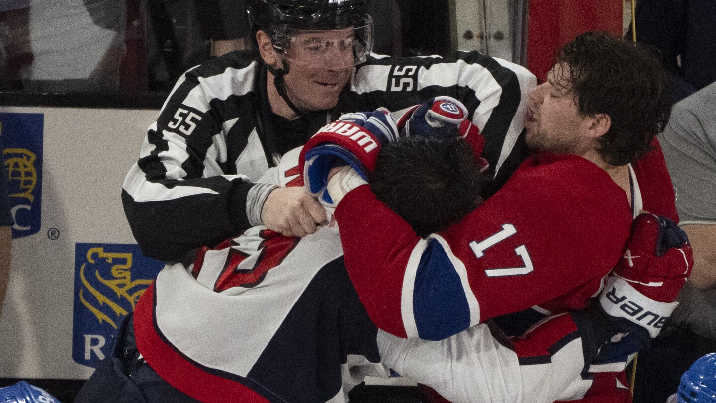 NHL fines Capitals forward Wilson and Canadiens forward Anderson for brawl on bench