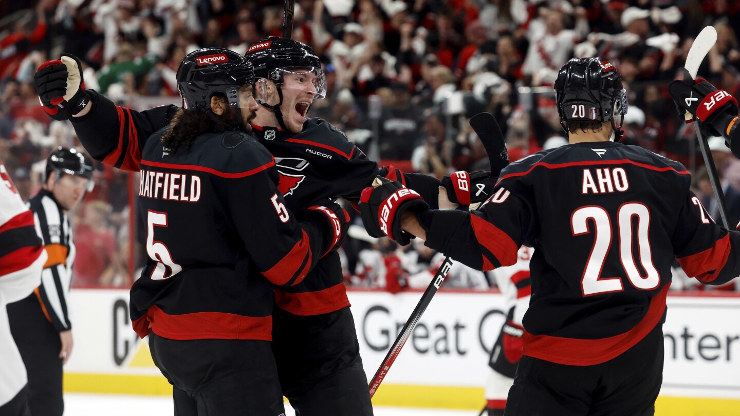 Svechnikov comes up big in Hurricanes' 1st-round series win against Devils