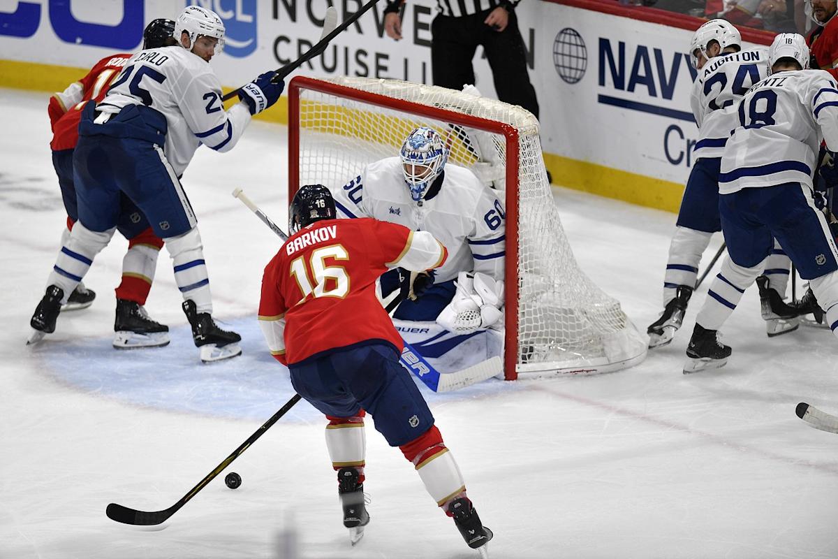 NHL playoffs: Panthers shut out Maple Leafs 2-0 to tie series at two games apiece