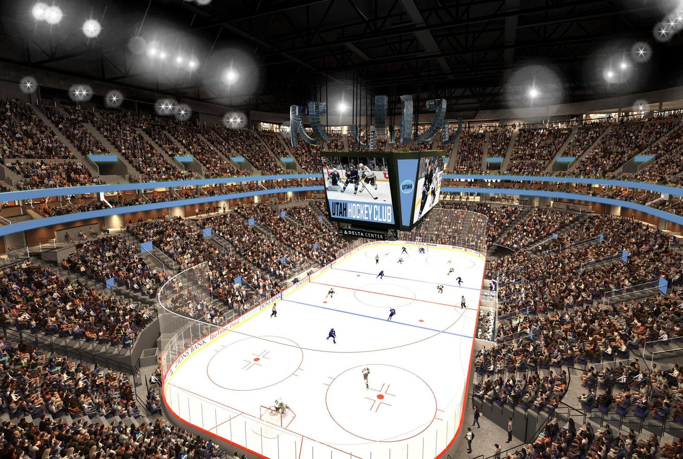 Salt Lake City's Delta Center Gets Hockey-Basketball Upgrade
