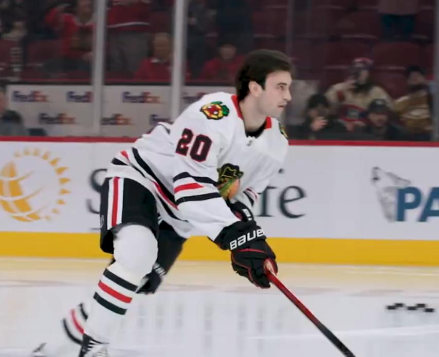 Ryan Greene of Paradise suited up for the Chicago Blackhawks on Monday, becoming the 33rd player from Newfoundland and Labrador to play in the NHL. (Chicago Blackhawks/X - image credit)