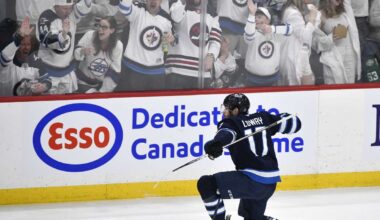 Connor Hellebuyck makes 21 saves, Jets beat Stars 4-0 in Game 2 to tie series