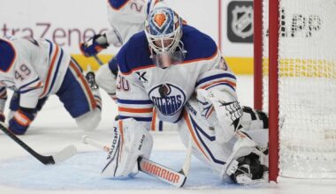 Stuart Skinner replaces injured Calvin Pickard as Oilers' starter for Game 3 vs. Golden Knights