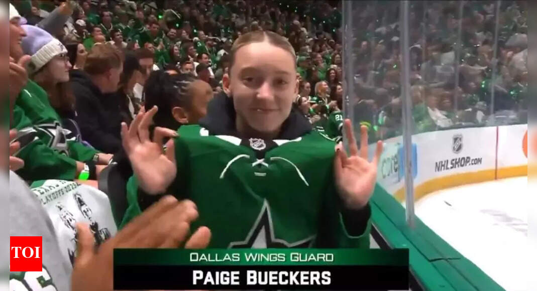 Paige Bueckers Cheers for Dallas Stars at Stanley Cup Playoffs | NHL News