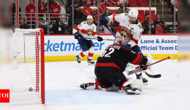 Key injuries shake Panthers and Hurricanes in Game 2 blowout | NHL News