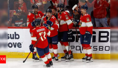 Florida Panthers on brink of historic third consecutive appearance for Stanley Cup playoffs finale | NHL News