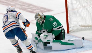 Stars pull goalie Jake Oettinger early in Game 5 vs. Oilers