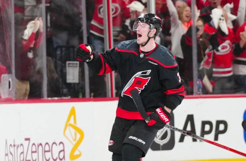 NHL: Stanley Cup Playoffs-New Jersey Devils at Carolina Hurricanes