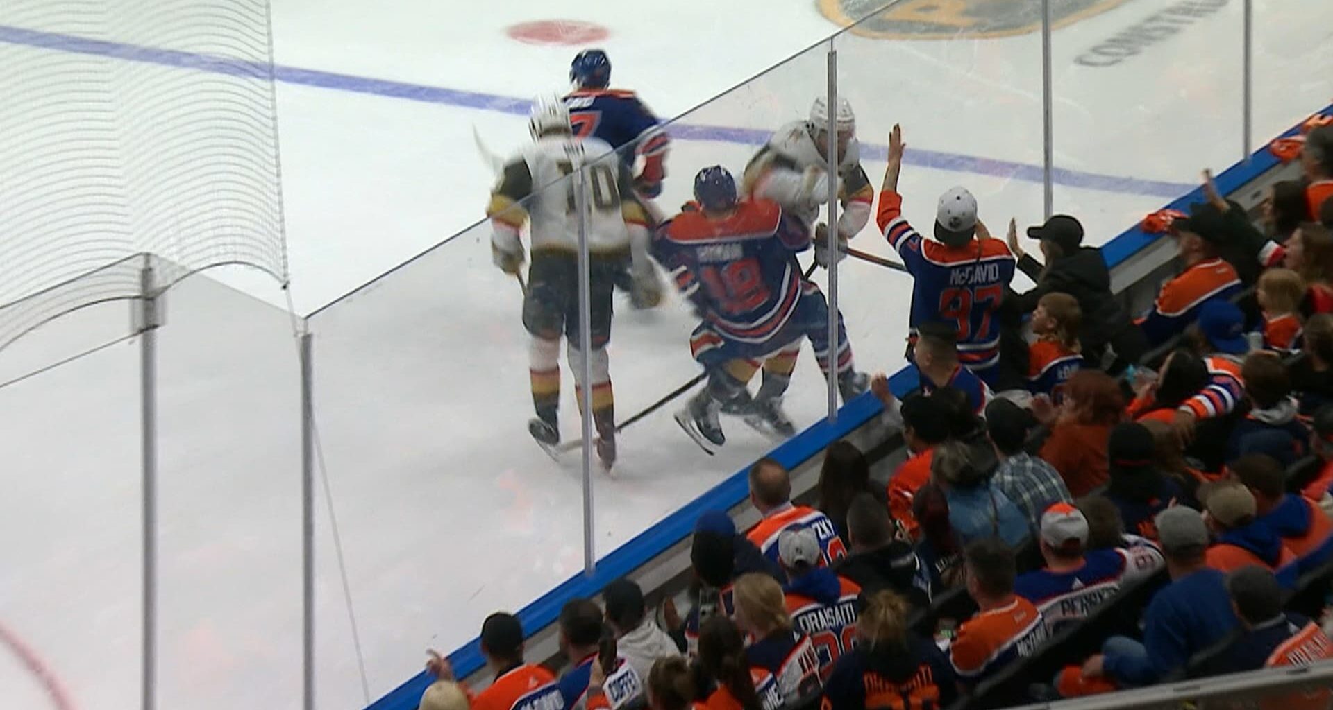 Must See: Hyman gets 'blasted' by Pietrangelo with huge hit - TSN