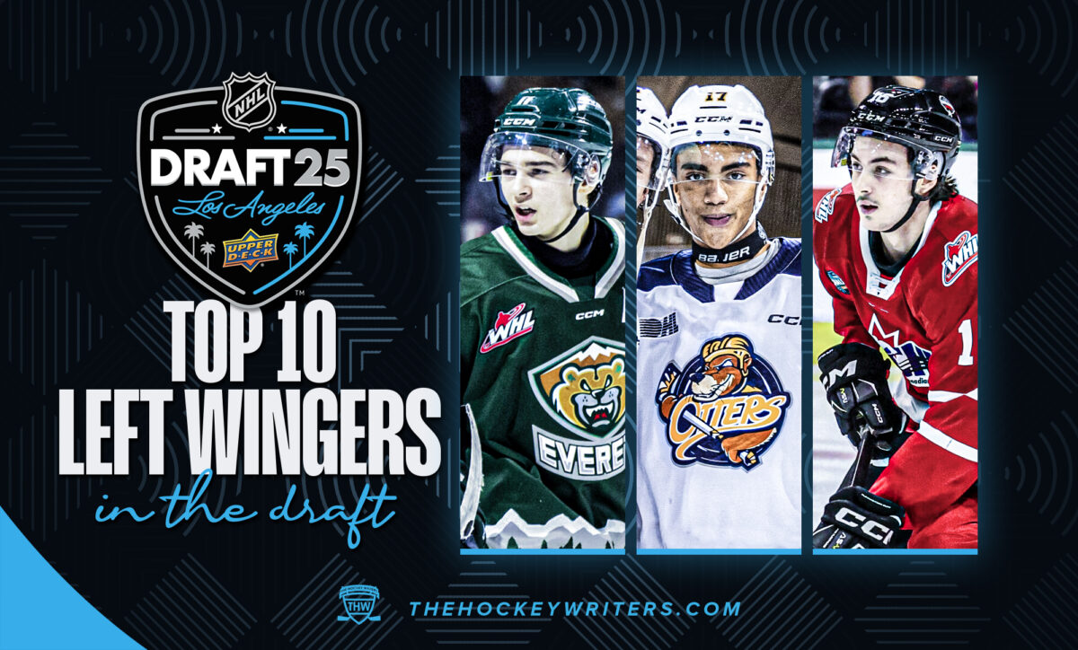 2025 NHL Draft Top 10 Left Wingers in the draft Carter Bear, Lynden Lakovic and Malcolm Spence