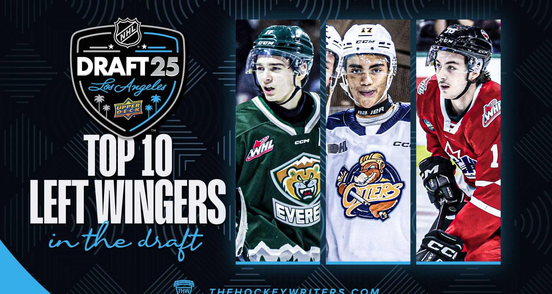 2025 NHL Draft Top 10 Left Wingers in the draft Carter Bear, Lynden Lakovic and Malcolm Spence