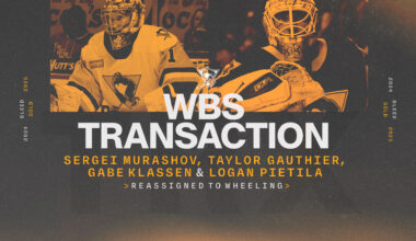 PENGUINS SEND MURASHOV, GAUTHIER, KLASSEN, PIETILA TO WHEELING