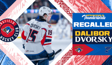 Springfield Thunderbirds | Blues Recall F Dalibor Dvorsky from T-Birds