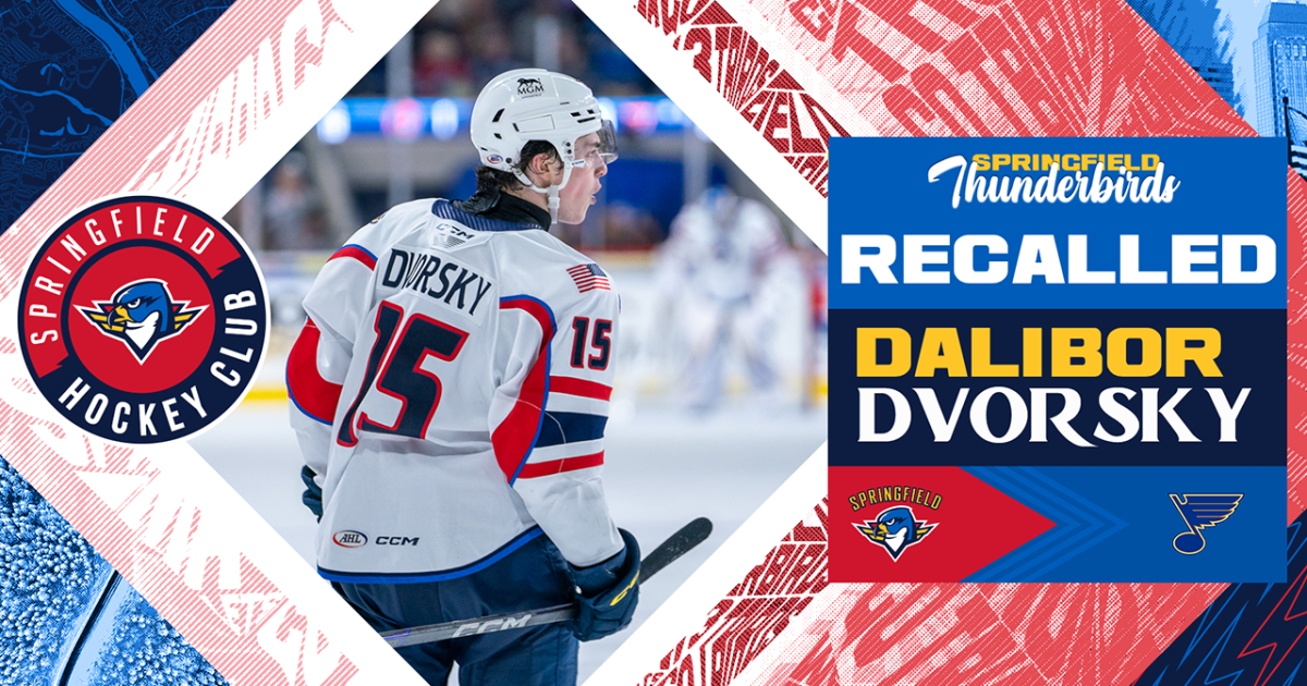 Springfield Thunderbirds | Blues Recall F Dalibor Dvorsky from T-Birds