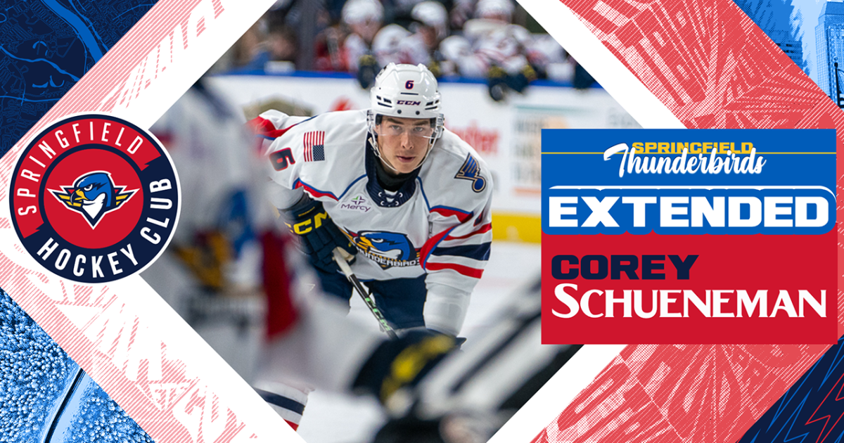 Springfield Thunderbirds | Blues Sign D Corey Schueneman to One-Year…